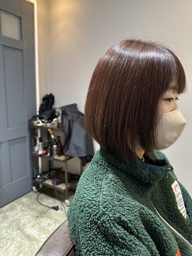 ワ ヘアー(wa-hair) ミニボブ　ショートボブ　ツヤボブ　小顔可愛い　20代30代40代