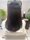 グレージュ/ロング/艶カラー