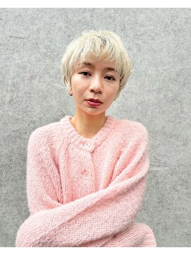 ランド(Land.) 面長解消《20代30代》流せる前髪/くびれショート/耳掛けショート