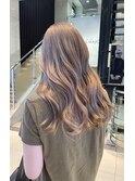 【夏向けハイトーン】シアーベージュ×ブリーチカラー×10~20代