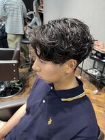 スキル(SKILL) シャドウパーマ×センターパート