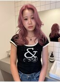 ピンクベージュ/ペールピンク