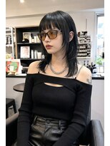 ファーム 大崎店(FAAM)&nbsp;顔まわりレイヤーウルフ×ダークカラー