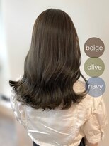 ロイ(Roi)&nbsp;オリーブベージュ_赤み消し_艶髪_イルミナ20代30代40代【西村】