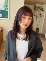 トリッカ シブヤ(TRICCA SHIBUYA)&nbsp;くびれミディ/レイヤーカット/小顔カット/シースルーバング
