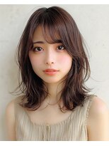 ウィールール 手稲店(WE RULE) 髪質改善◎斜めバングくびれレイヤーブリーチなしカラー夏カラー