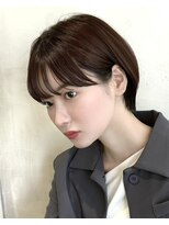 アフロート ルヴア(AFLOAT RUVUA) 〔岩田莉奈〕新宿髪質改善 大人の魅力引き出す丸みショートボブ