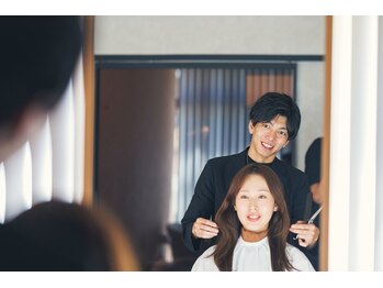 クオン 藤崎店(qon)の写真/専属スタイリストによるマンツーマンの贅沢なひととき!アシスタントなしの特別感