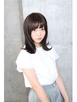 サロンドミルク 原宿(salon de MiLK)&nbsp;【salon de MiLK 原宿】外ハネ×サファイアブルーカラー