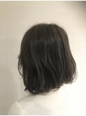 伸ばしかけ/大人/小顔/ふわミディ/厚めバング/ナチュラルボブ