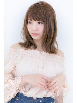 カバーヘア ブリス 大宮西口(COVER HAIR bliss) 毛先パーマで大人かわいい外ハネ小顔セミディY大宮20代30代40代