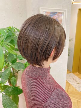 ロンドプランタン 恵比寿(Lond Printemps) 【Lond佐野】小顔オリーブカラー襟足すっきりモテショート