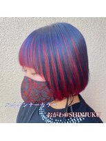 ワット 新宿店&nbsp;新宿髪質改善韓国インナーカラー学割U24レイヤーメンズ白髪染め