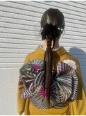 振袖ヘア×着付け