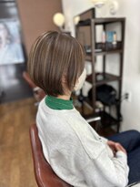ヘアーサロン カラー 色彩店(COLOR)&nbsp;ショートスタイルハイライト