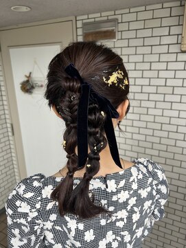 フェリーチェ(Felice) 個性派ツイン 編みおろし 金箔