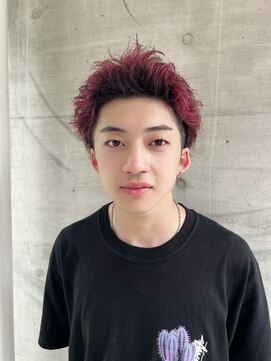 アッシュタカサキ(ash takasaki) 20代30代メンズスパイラルパーマワイルドオシャレ感アッシュ