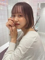 ロンドルーチェ 心斎橋(Lond luce)&nbsp;ダークアッシュ/ミディアムレイヤーカット［髪質改善/縮毛矯正］