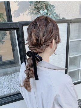 シャーマン(SHERMAN) ベロアリボン編み下ろしアレンジ♪