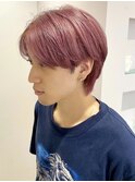 【メンズヘア】ハイトーンピンク/ダブルカラー