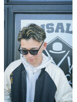 アンサロップ(UNSALOP)&nbsp;【メンズサロン UNSALOP】スキンフェード × メッシュ × パーマ