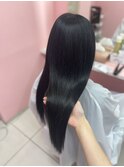 【バージンレミーエクステ】ナチュラルブラック・韓国ヘア