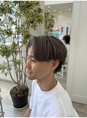 センターパートスモーキーベージュ