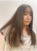 オリーブベージュ/ブリーチ無しダブルカラー