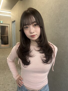 ボタン ハカタ(VOTAN hakata) レイヤーカット/ロングヘア/オリーブグレージュ