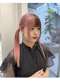 ケアブリーチを使用したデザインカラー　スタイリスト阿部ちあき