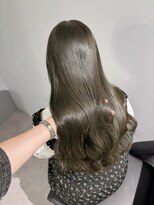 ノー バイ イオエ 西梅田(no. by ioe)&nbsp;ブリーチなしカラー/髪質改善/ミルクティーベージュ/小顔ヘア