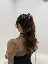 アトリエモア(Atelier More)&nbsp;仙台長町*ヘアアレンジ*ふわふわポニーテール