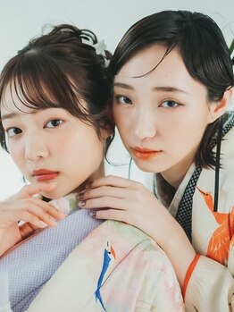 ヘアメイクアンドセットサロン リッコ(Hair make&set salon Ricco)の写真/【梅田・茶屋町】2026年成人式予約受付中！訪問着、留袖も対応◎大切な節目を、プロの技で特別な思い出に♪