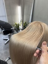 ファビ 渋谷(Fab)&nbsp;くびれヘア/暗めカラー/アプリコットオレンジ/縮毛矯正