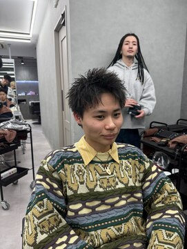 ラフアクティブアップバングショート