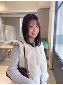 暖色カラー/イルミナカラー/赤味カラー/レイヤーカット/20代30代