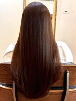 アトリエ ミム 二子玉川店(atelier mim)&nbsp;ロングレイヤー 髪質改善 ストレートヘア ツヤ髪カラー