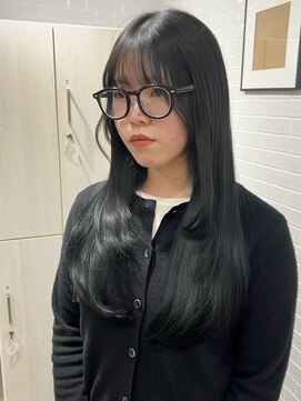 ジーナ 西新(Zina) 髪質改善カラー ブルーブラック