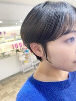 プレフェレプレフェ(prefere prefe)&nbsp;耳かけショート×暗髪カラー
