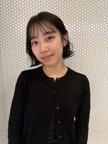 アンフィグ 吉祥寺(anfig)&nbsp;ミニボブ オリーブグレージュ 透明感カラー IBU