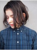 『nanuk＊ueki』ウェットスタイリングなフィット感のあるボブ