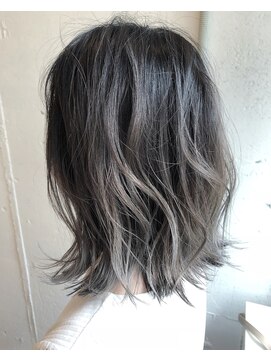 エイト 福岡天神店(EIGHT fukuoka) 【EIGHT福岡】nabe_外国人風バレイヤージュアッシュシルバー