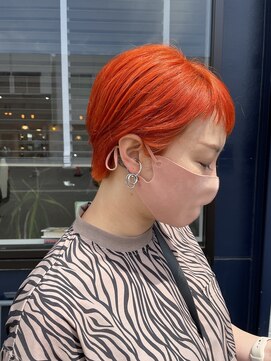 ヴィッカ ヘアーアンドメイク(vikka. hair and make) orange×short