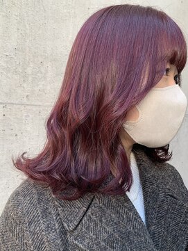 ラス トーキョー(LAS TOKYO) ワインピンクラベンダーバーガンディエギュモリシルクヘア