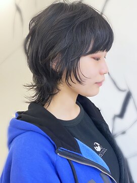 ラウンジ モリオ イケブクロ(Lounge MORIO Ikebukuro) 【morio池袋】〓黒髪ウェーブショートウルフ〓