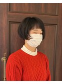 ナチュラルボブ×丸みボブ