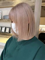 アルバム 渋谷パルコ(ALBUM)&nbsp;ボブブロンド_チェリーブラウンフェミニンロング_ba363291