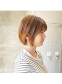 ショートから伸ばしたい方にオススメのボブ寄りのショート◎蔵前