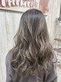 アグ ヘアー ヴィスタ 伊丹店(Agu hair vista)&nbsp;細めのハイライトをたくさん入れたミルクティーカラー