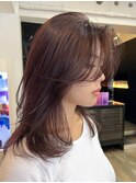 アップバング韓国スタイルヘア
